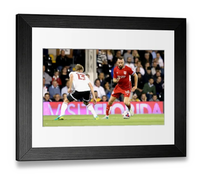 Framed Print : Aaron Wilbraham Dashes Past Tim Ream: Fulham vs. Bristol City EFL Cup Clash Framed Print : Aaron Wilbraham Dashes Past Tim Ream: Fulham vs. Bristol City EFL Cup Clash