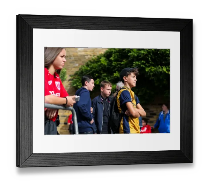 Framed Print : Bristol City Fans Gather at Craven Cottage for Fulham Match, September 2016