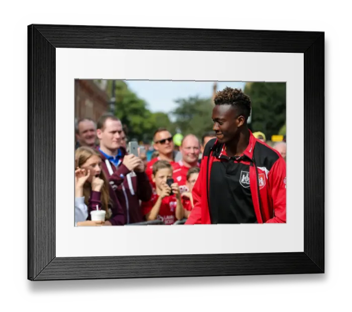 Framed Print : Tammy Abraham's Arrival at Craven Cottage: Fulham vs. Bristol City, 2016 Framed Print : Tammy Abraham's Arrival at Craven Cottage: Fulham vs. Bristol City, 2016