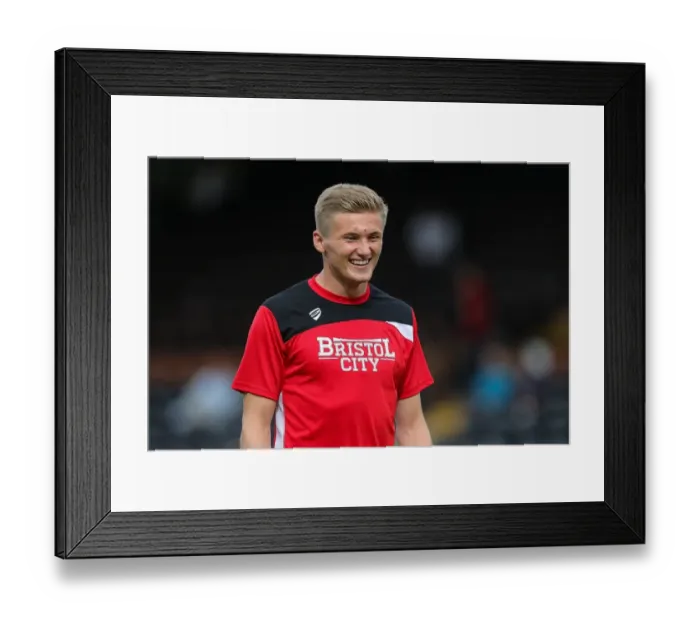 Framed Print : Taylor Moore of Bristol City in Action at Craven Cottage, Fulham vs. Bristol City, Sky Bet EFL Championship (September 2016)