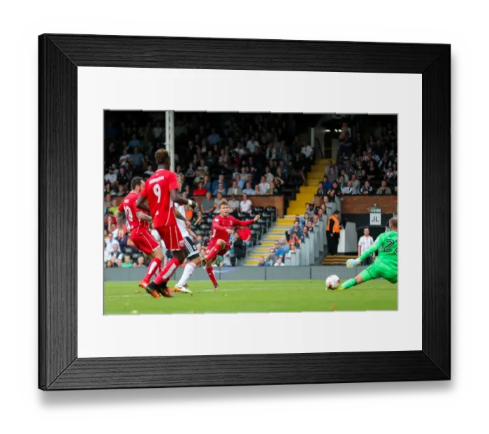 Framed Print : Luke Freeman Scores Brace: Bristol City Leads Fulham 2-0 at Craven Cottage (Sky Bet EFL Championship)