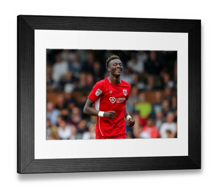 Framed Print : Tammy Abraham and Luke Freeman Celebrate 0-2 for Bristol City against Fulham, Sky Bet EFL Championship, 2016 Framed Print : Tammy Abraham and Luke Freeman Celebrate 0-2 for Bristol City against Fulham, Sky Bet EFL Championship, 2016