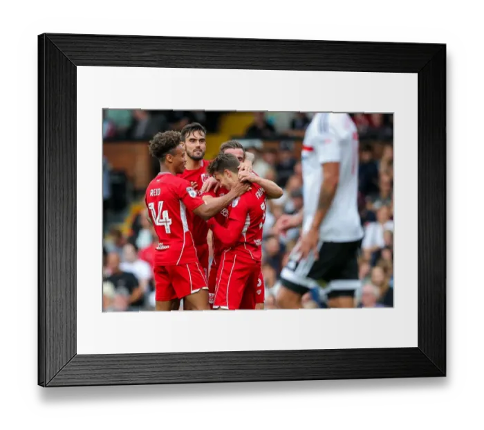 Framed Print : Bristol City's Luke Freeman Scores the Second Goal Against Fulham at Craven Cottage (Fulham v Bristol City, Sky Bet EFL Championship) Framed Print : Bristol City's Luke Freeman Scores the Second Goal Against Fulham at Craven Cottage (Fulham v Bristol City, Sky Bet EFL Championship)