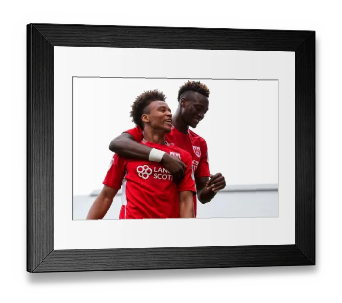 Framed Print : Bobby Reid and Tammy Abraham Celebrate Goal: Fulham vs. Bristol City, 2016 - Score: 0-3 Framed Print : Bobby Reid and Tammy Abraham Celebrate Goal: Fulham vs. Bristol City, 2016 - Score: 0-3