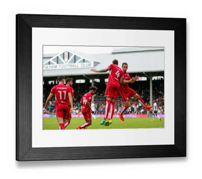 Framed Print : Bristol City's Aden Flint Scores Fourth Goal: Fulham vs. Bristol City, 2016 Framed Print : Bristol City's Aden Flint Scores Fourth Goal: Fulham vs. Bristol City, 2016