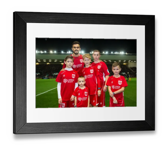 Framed Print : Bristol City vs Leeds United: Mascots Clash at Ashton Gate Stadium, Sky Bet EFL Championship