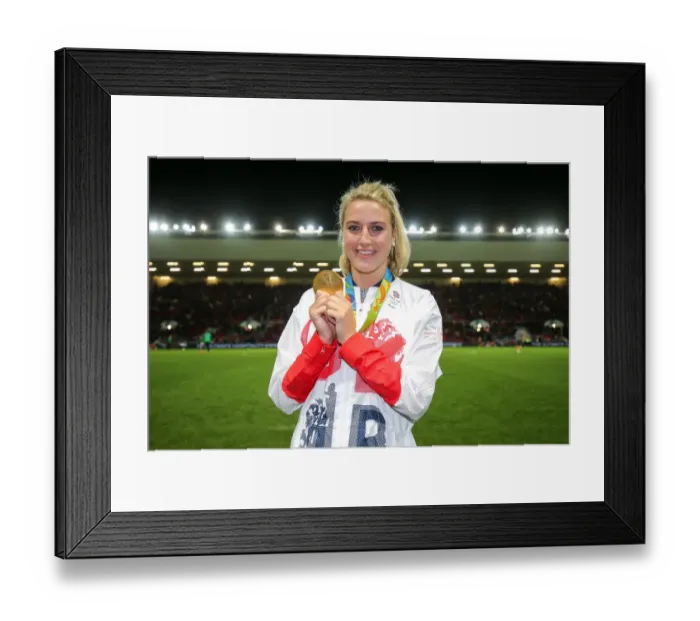 Framed Print : Olympic Champion Lily Owsley Meets Bristol City at Ashton Gate Framed Print : Olympic Champion Lily Owsley Meets Bristol City at Ashton Gate