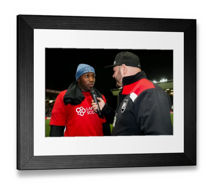 Framed Print : Boxers Goalside: The Unique Pre-Match Ritual at Bristol City vs Leeds United