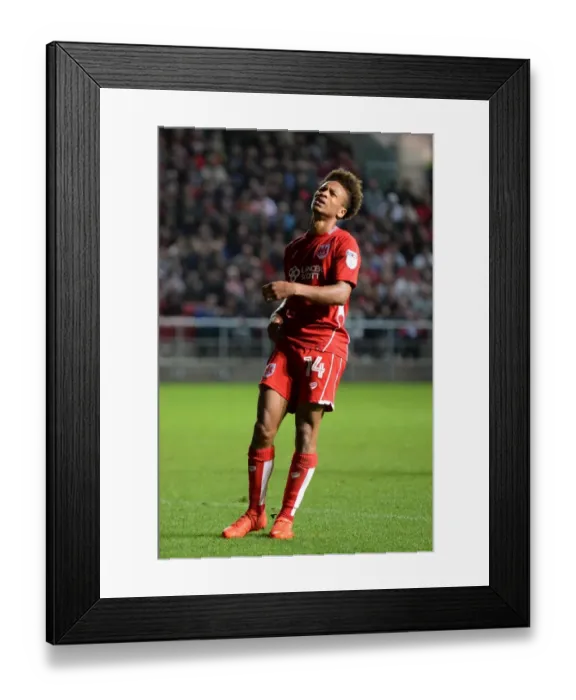 Framed Print : Bobby Reid's Heartbreaking Miss: Bristol City vs Leeds United, 2016