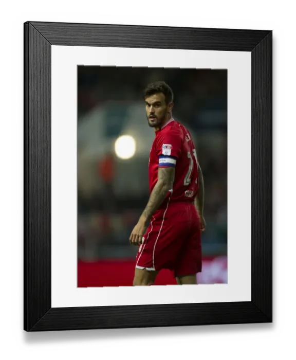 Framed Print : Marlon Pack of Bristol City in Action Against Leeds United, Sky Bet Championship, Ashton Gate Stadium, September 2016