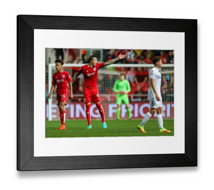 Framed Print : Bristol City vs Leeds United: Sky Bet EFL Championship Clash at Ashton Gate Stadium
