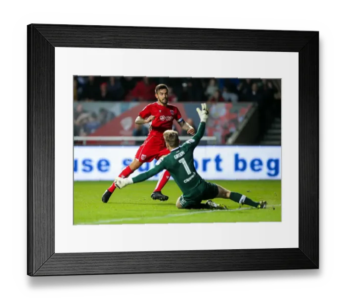 Framed Print : Bristol City Takes Early Lead Over Leeds United: Marlon Pack's Goal at Ashton Gate Framed Print : Bristol City Takes Early Lead Over Leeds United: Marlon Pack's Goal at Ashton Gate