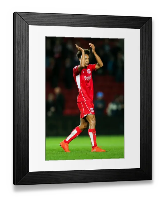 Framed Print : Bobby Reid's Jubilant Moment: Bristol City's 1-0 Victory Over Leeds United