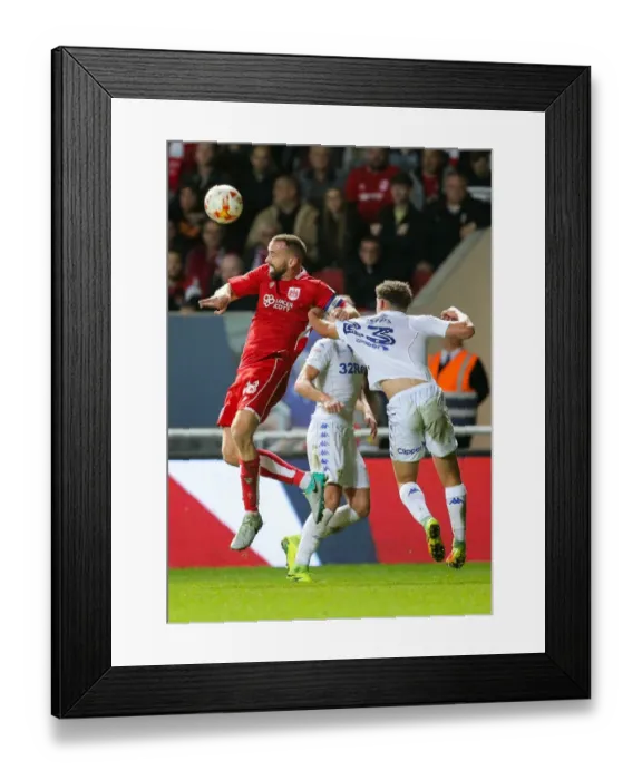 Framed Print : Bristol City vs Leeds United: Wilbraham vs Phillips Clash at Ashton Gate Framed Print : Bristol City vs Leeds United: Wilbraham vs Phillips Clash at Ashton Gate