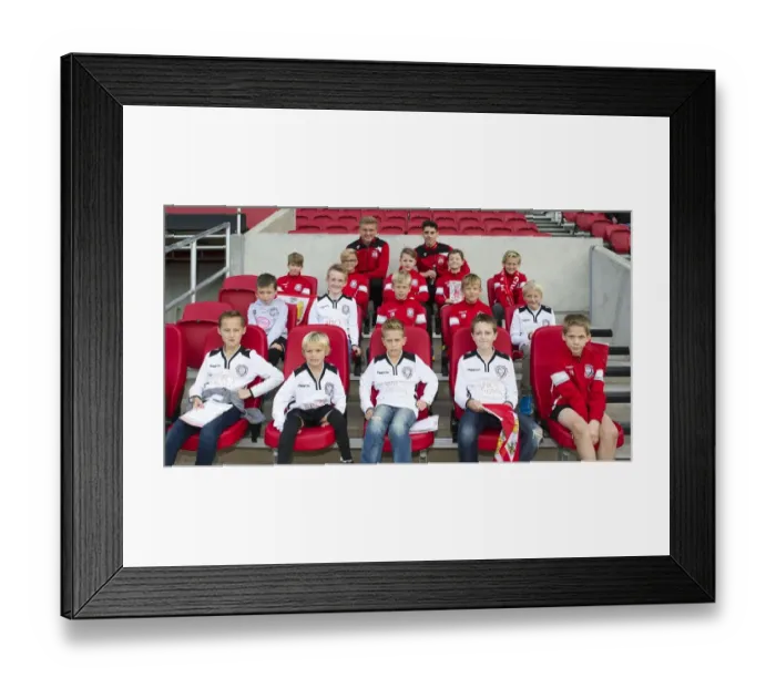 Framed Print : Bristol City Footballers Taylor Moore and Callum O'Dowda with Portishead Town Young Players at Ashton Gate Stadium (Bristol City vs Nottingham Forest, Sky Bet Championship) Framed Print : Bristol City Footballers Taylor Moore and Callum O'Dowda with Portishead Town Young Players at Ashton Gate Stadium (Bristol City vs Nottingham Forest, Sky Bet Championship)