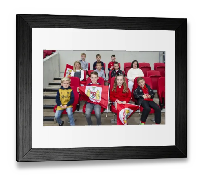 Framed Print : Bristol City FC: Thrilling Victory Over Nottingham Forest - Fans Jubilant Celebrations at Ashton Gate Stadium (October 1, 2016)