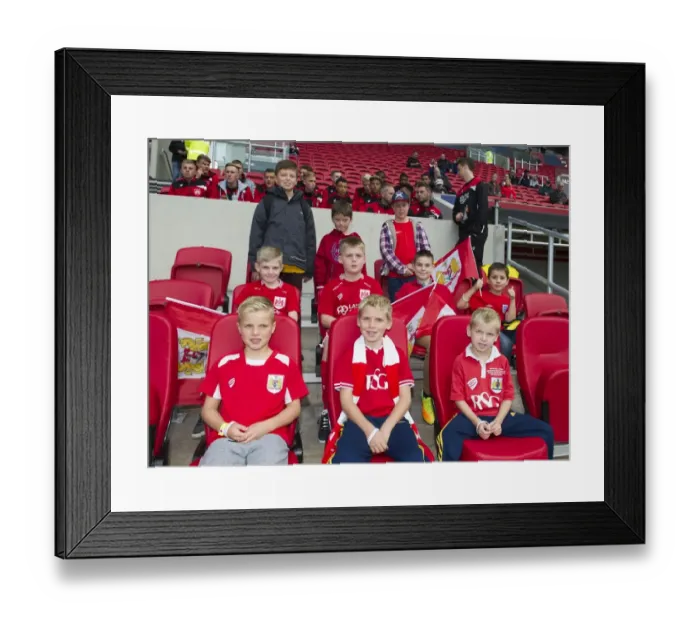 Framed Print : Bristol City FC: Unforgettable Victory Against Nottingham Forest - Fans Jubilant Celebrations at Ashton Gate Stadium (October 1, 2016)
