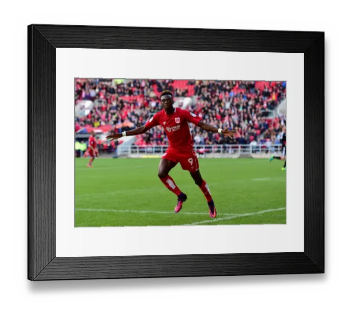 Framed Print : Euphoria Unleashed: Tammy Abraham's Unforgettable Goal Celebration at Ashton Gate (2016), Bristol City FC, Sky Bet Championship Framed Print : Euphoria Unleashed: Tammy Abraham's Unforgettable Goal Celebration at Ashton Gate (2016), Bristol City FC, Sky Bet Championship