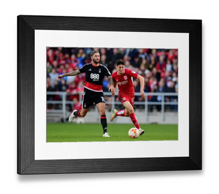 Framed Print : Intense Rivalry: Callum O'Dowda vs. Henri Lansbury at Ashton Gate Framed Print : Intense Rivalry: Callum O'Dowda vs. Henri Lansbury at Ashton Gate
