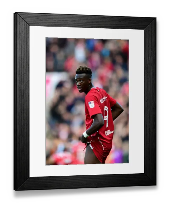 Framed Print : Tammy Abraham in Action: Bristol City vs Nottingham Forest (October 1, 2016)