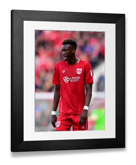 Framed Print : Tammy Abraham in Action: Bristol City vs Nottingham Forest, Sky Bet Championship (10-1-2016), Ashton Gate Stadium