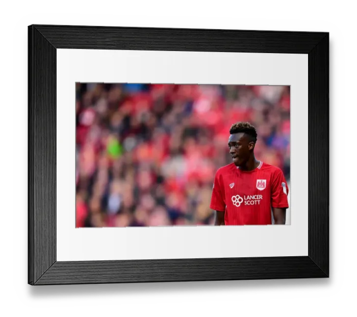Framed Print : Tammy Abraham in Action: Bristol City vs. Nottingham Forest, Sky Bet Championship (October 1, 2016)