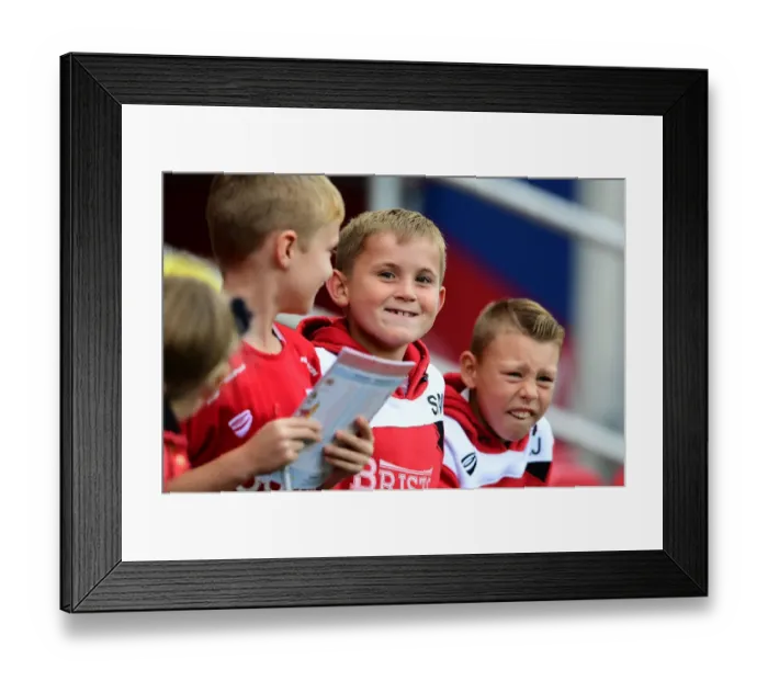 Framed Print : Young Fans Excitement at Bristol City vs. Nottingham Forest Championship Match, Ashton Gate Stadium, 2016 Framed Print : Young Fans Excitement at Bristol City vs. Nottingham Forest Championship Match, Ashton Gate Stadium, 2016