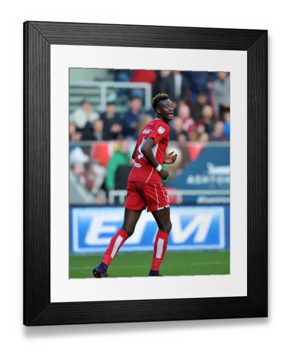 Framed Print : Tammy Abraham in Action: Bristol City vs Nottingham Forest, October 2016