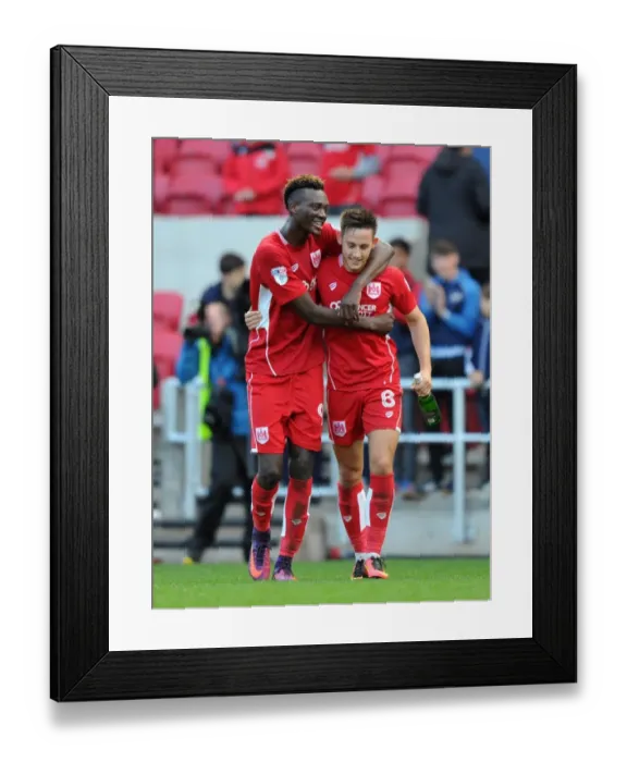 Framed Print : Bristol City Celebrates Championship Victory Over Nottingham Forest: Tammy Abraham and Josh Brownhill Rejoice Framed Print : Bristol City Celebrates Championship Victory Over Nottingham Forest: Tammy Abraham and Josh Brownhill Rejoice