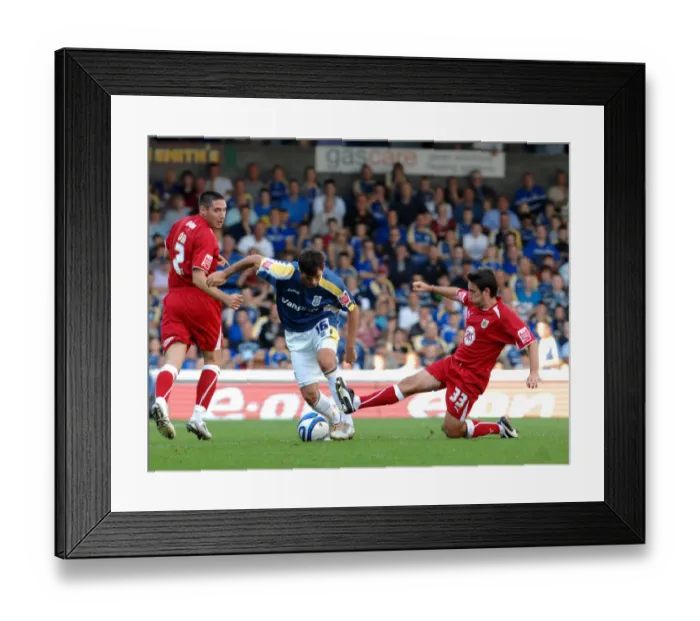 Framed Print : The Clash of the Cities: Cardiff vs. Bristol City - Season 08-09 Football Rivalry: Cardiff City vs. Bristol City