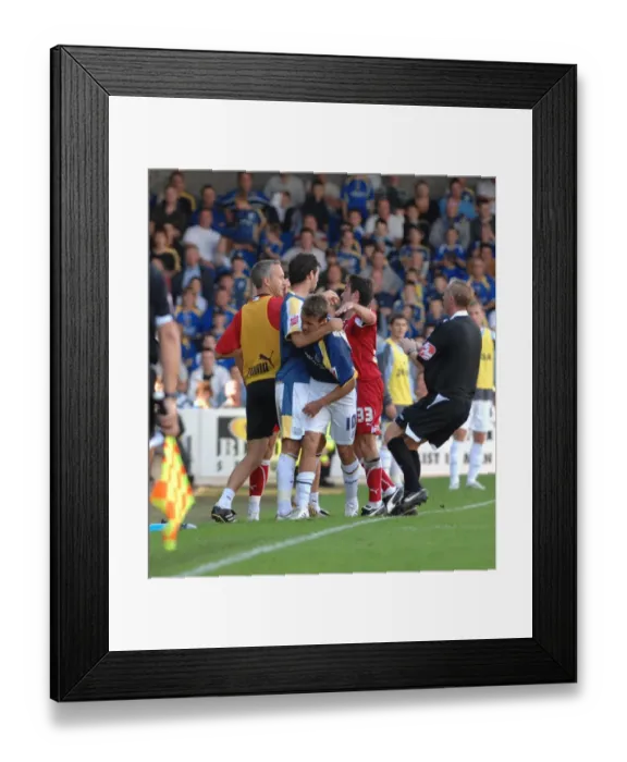 Framed Print : The Clash of Cities: Cardiff vs. Bristol City - A Football Rivalry (Season 08-09)