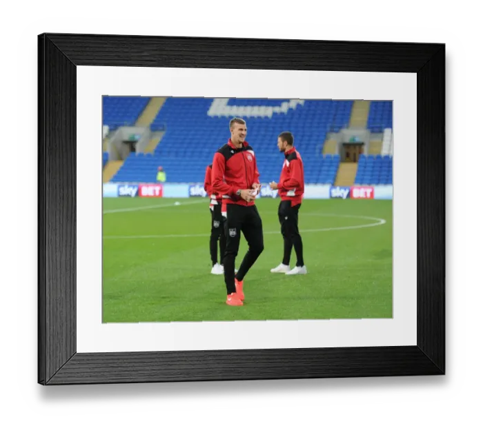 Framed Print : Aden Flint's Pre-Match Focus: Cardiff City vs. Bristol City, 14th October 2016