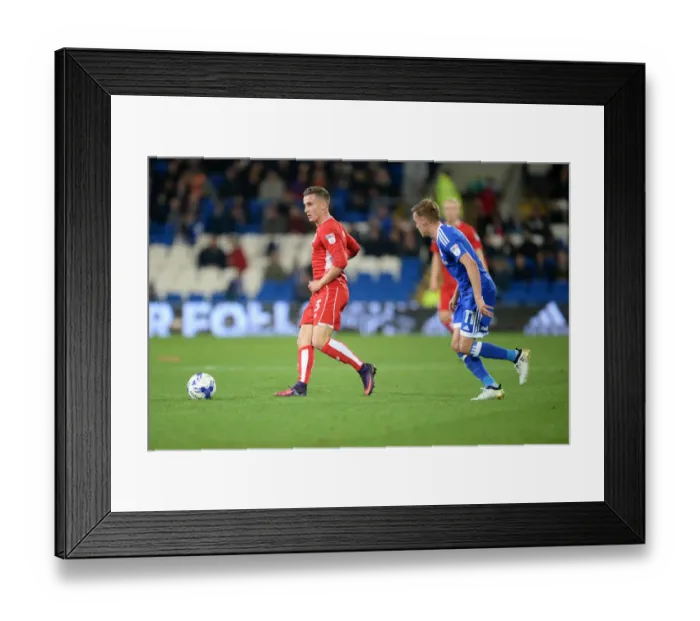 Framed Print : Bristol City's Joe Bryan Charges Forward Against Cardiff City in Sky Bet Championship Clash Framed Print : Bristol City's Joe Bryan Charges Forward Against Cardiff City in Sky Bet Championship Clash
