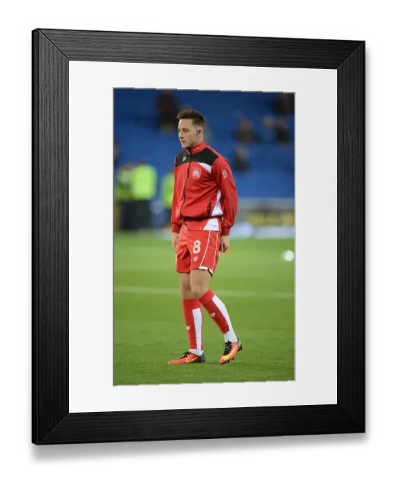 Framed Print : Josh Brownhill of Bristol City in Action Against Cardiff City, Sky Bet Championship (October 14, 2016)