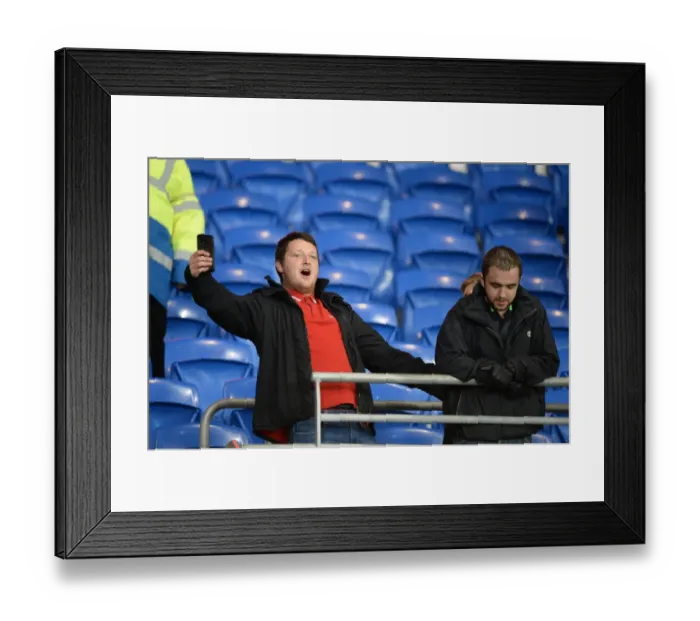 Framed Print : Sky Bet Championship Showdown: Bristol City Fans in Full Force at Cardiff City Stadium