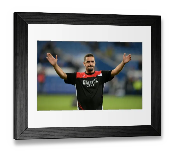 Framed Print : Bristol City Kit Man Scott Murray at Cardiff City Stadium during Cardiff City vs. Bristol City Championship Match, October 14, 2016