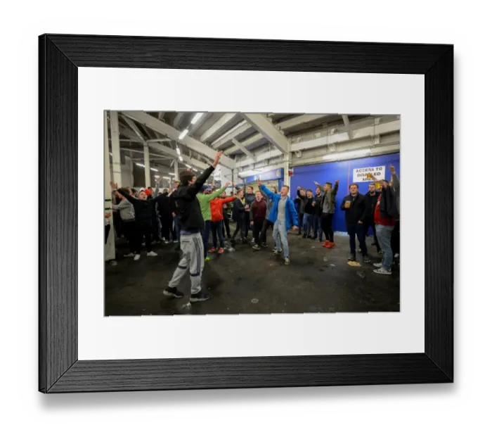 Framed Print : Bristol City Fans Unite: A Sea of Color in Cardiff Stadium Framed Print : Bristol City Fans Unite: A Sea of Color in Cardiff Stadium