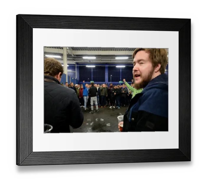 Framed Print : Bristol City Fans Unite: Passionate Chants at Cardiff City Stadium during Sky Bet Championship Match Framed Print : Bristol City Fans Unite: Passionate Chants at Cardiff City Stadium during Sky Bet Championship Match
