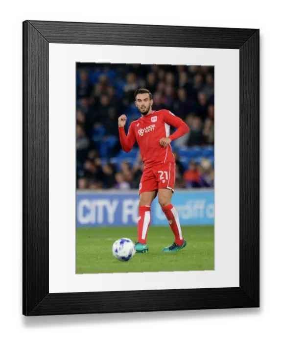 Framed Print : Marlon Pack in Action for Bristol City Against Cardiff City, Sky Bet Championship (October 14, 2016)