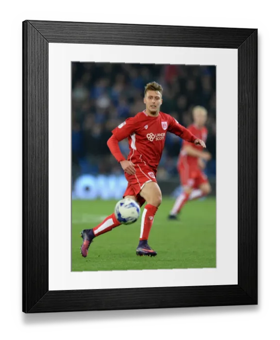 Framed Print : Bristol City's Luke Freeman in Action Against Cardiff City, October 14, 2016