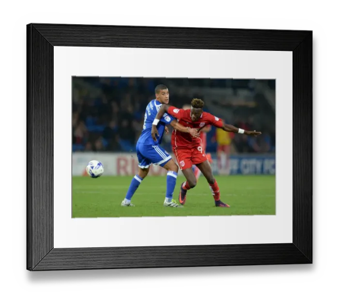 Framed Print : Tammy Abraham vs Lee Peltier: Intense Battle at Cardiff City Stadium (Cardiff City v Bristol City, Sky Bet Championship) Framed Print : Tammy Abraham vs Lee Peltier: Intense Battle at Cardiff City Stadium (Cardiff City v Bristol City, Sky Bet Championship)