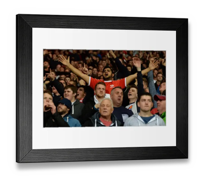 Framed Print : Bristol City Fans at Cardiff City Stadium during Sky Bet Championship Match Framed Print : Bristol City Fans at Cardiff City Stadium during Sky Bet Championship Match