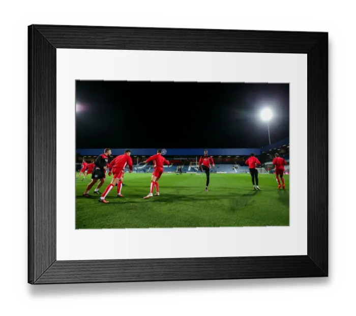 Framed Print : Tammy Abraham Gears Up: Bristol City Star's Intense Warm-Up Before QPR Clash Framed Print : Tammy Abraham Gears Up: Bristol City Star's Intense Warm-Up Before QPR Clash