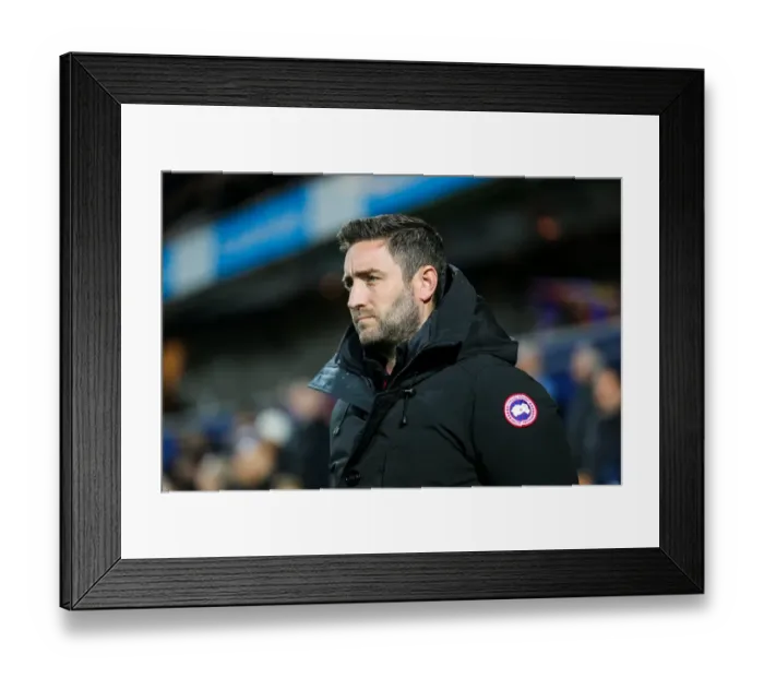 Framed Print : Johnson's Watch: Bristol City Manager Observes QPR Clash at Loftus Road