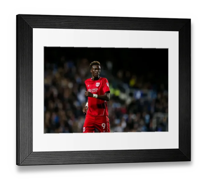 Framed Print : Tammy Abraham's Intense Focus: QPR vs. Bristol City Championship Clash Framed Print : Tammy Abraham's Intense Focus: QPR vs. Bristol City Championship Clash