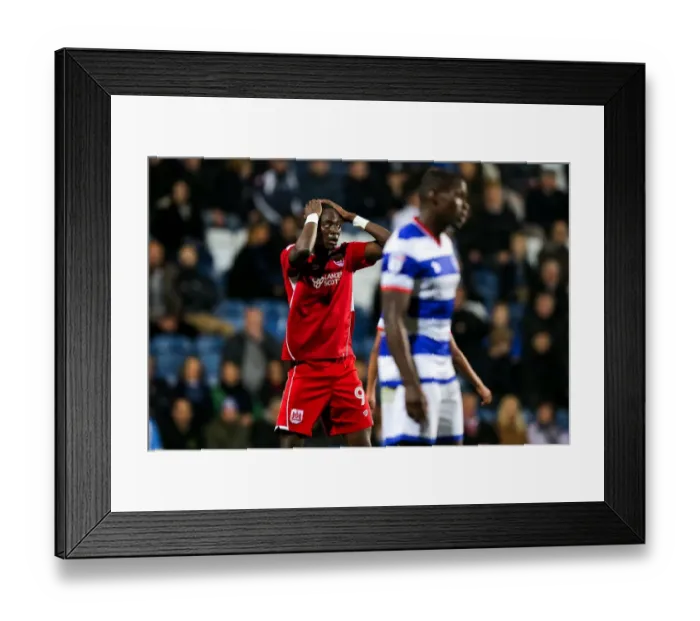 Framed Print : Tammy Abraham's Frustration: Wide Shot for Bristol City at Loftus Road Framed Print : Tammy Abraham's Frustration: Wide Shot for Bristol City at Loftus Road