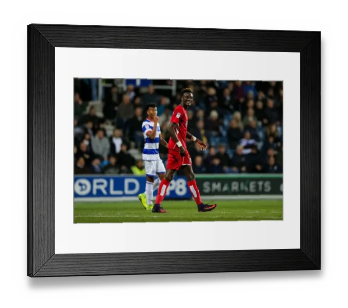 Framed Print : Frustration for Tammy Abraham as Shot Goes Wide in QPR v Bristol City Championship Clash