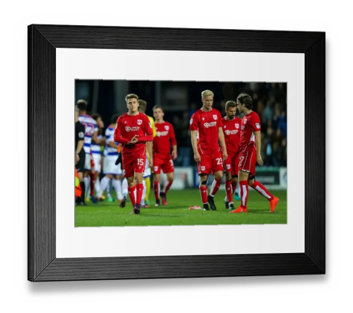 Framed Print : Bristol City's Luke Freeman Disappointed After 1-0 Loss to QPR Framed Print : Bristol City's Luke Freeman Disappointed After 1-0 Loss to QPR