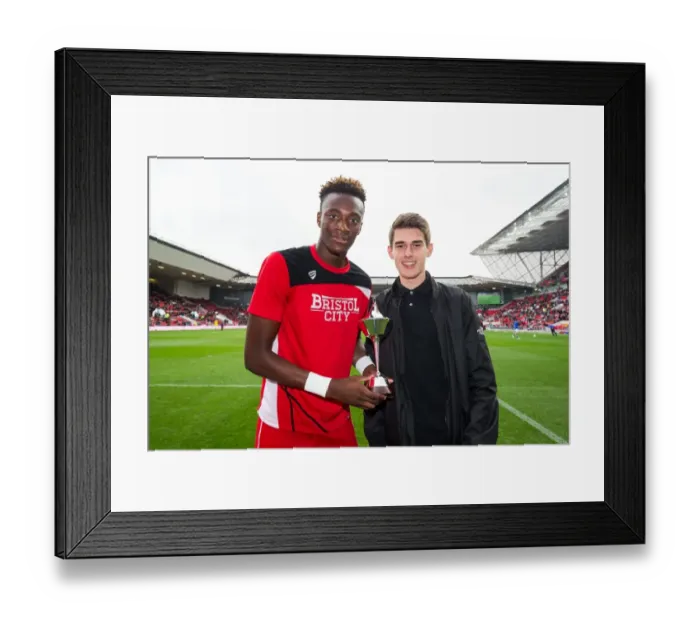 Framed Print : Tammy Abraham Honored with PFA Fans Player of the Month Award Before Bristol City vs. Blackburn Rovers Framed Print : Tammy Abraham Honored with PFA Fans Player of the Month Award Before Bristol City vs. Blackburn Rovers