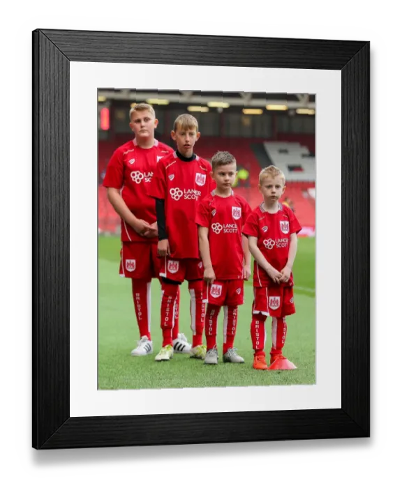 Framed Print : Mascots Gearing Up: Bristol City vs Blackburn Rovers at Ashton Gate Stadium Framed Print : Mascots Gearing Up: Bristol City vs Blackburn Rovers at Ashton Gate Stadium